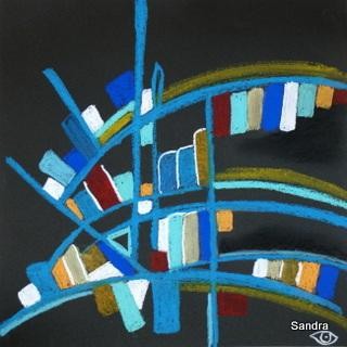 Pintura intitulada "Abstract" por Sandra Guedes, Obras de arte originais, Óleo