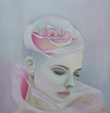 Peinture intitulée "Voyage intérieur" par Alix, Œuvre d'art originale, Huile