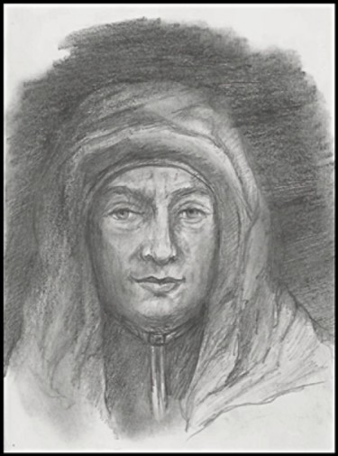 Drawing titled "La rugaciune" by Victor Covaliov, Original Artwork