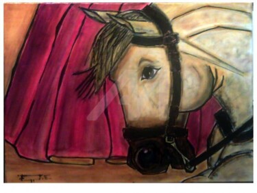 Painting titled "CABAILLO 01" by Faggia, Original Artwork, Other