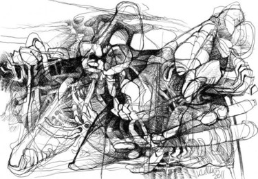 MEERESGRÜNDE Blatt 22 Zeichnungen mit dem Titel "MEERESGRÜNDE Blatt…" von Stefan Klinkigt, Original-Kunstwerk, Andere