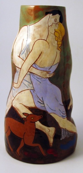 Sculpture titled "Antiope & Theseuse" by Michael Kay, Original Artwork, Ceramics