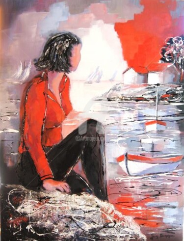 Peinture intitulée "Regards sur les sou…" par Jacky Dumergue, Œuvre d'art originale, Huile