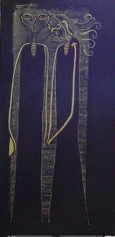 Peinture intitulée "n° 107" par Nadine Thomas, Œuvre d'art originale, Huile