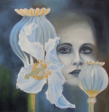 Peinture intitulée "Poppy seed" par Alix, Œuvre d'art originale, Huile