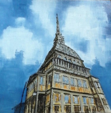 Pittura intitolato "La Mole Antonelliana" da Luciana Lorella Massarotto, Opera d'arte originale