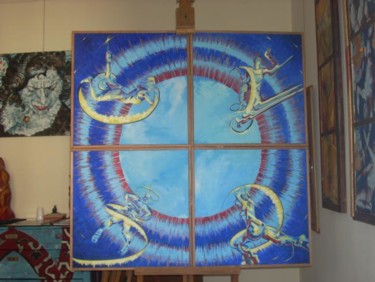 Pittura intitolato "PASSAGGIO" da Luciana Lorella Massarotto, Opera d'arte originale