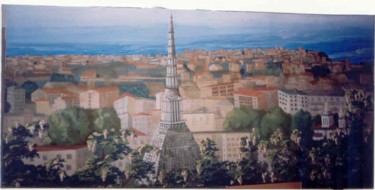 Pittura intitolato "VEDUTA DI TORINO" da Luciana Lorella Massarotto, Opera d'arte originale