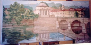 Pittura intitolato "VEDUTA DI TORINO" da Luciana Lorella Massarotto, Opera d'arte originale