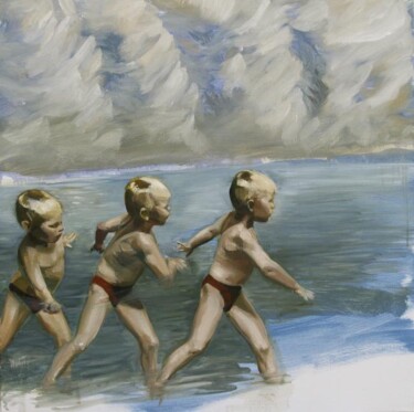Peinture intitulée "Ricochet" par Gaele Flao, Œuvre d'art originale