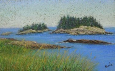 Painting titled "Corea View" by Joan Cole, Original Artwork, Oil