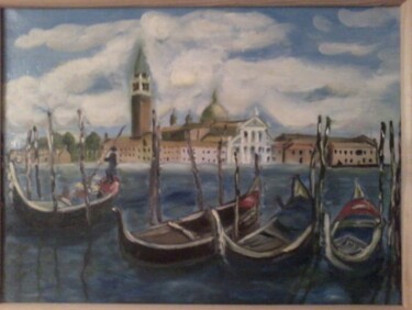 Painting titled "venice mood" by Iuliia Nemirovskaia, Original Artwork, Oil