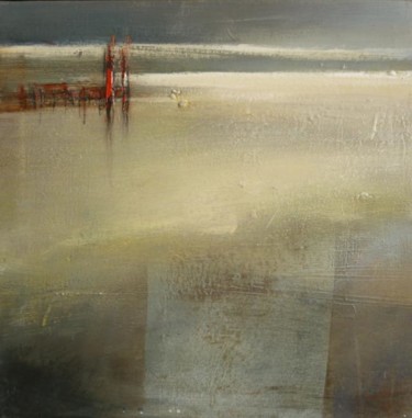 Painting titled "Bord de mer du nord…" by Françoise Bellière, Original Artwork