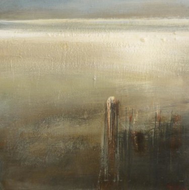 Painting titled "Bord de mer du nord…" by Françoise Bellière, Original Artwork
