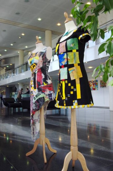 제목이 "fashion pub"인 섬유 예술 Philippe Sidot Et Charlotte Carsin로, 원작