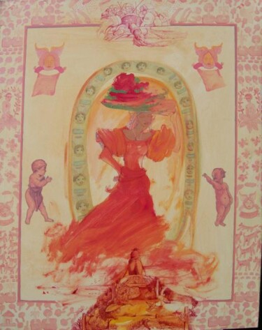 Pittura intitolato "BANANA CALIPSO" da Aristides Ureña Ramos, Opera d'arte originale