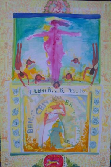 Pittura intitolato ""BALM  TIGER"" da Aristides Ureña Ramos, Opera d'arte originale