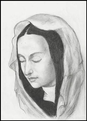 Drawing titled "detaliu icoana" by Victor Covaliov, Original Artwork