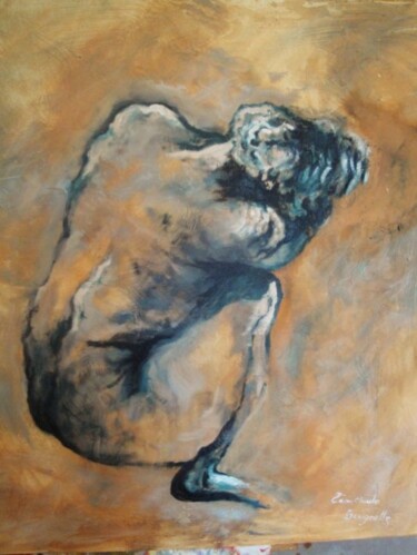 Painting titled "sans titre1" by Jean Claude Bougrelle, Original Artwork, Oil