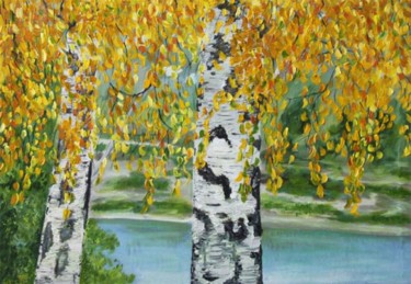 Картина под названием "TOAMNA 2012" - Timofei Gorea, Подлинное произведение искусства, Масло