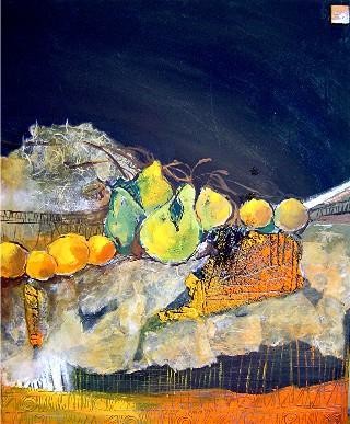 Peinture intitulée "Nature morte" par Catherine Suchocka, Œuvre d'art originale