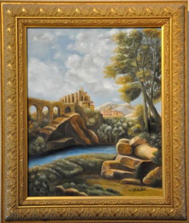 「Paysage Rome Antique」というタイトルの絵画 Gil Bartoloによって, オリジナルのアートワーク