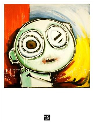 Peinture intitulée "petit agité" par Walter Sené, Œuvre d'art originale
