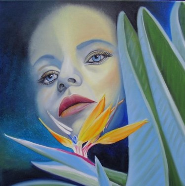 Peinture intitulée "Exotic dream" par Alix, Œuvre d'art originale, Huile