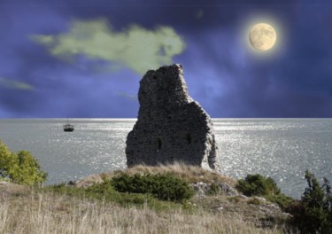 Arts numériques intitulée "Ciel jaune" par Max Parisot Du Lyaumont, Œuvre d'art originale, Photo montage
