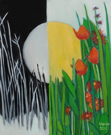 Dibujo titulada "Seasons" por Klazien De Vries, Obra de arte original