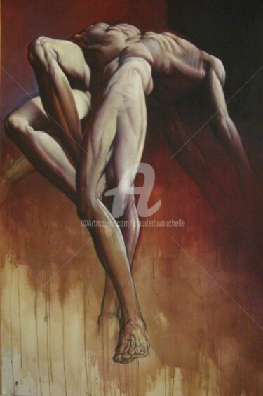 FIGURATION CHRISTIQUE VI Acrylique sur toile 195x130cm. Painting titled "FIGURATION CHRISTIQ…" by Claude Duvauchelle, Original Artwork