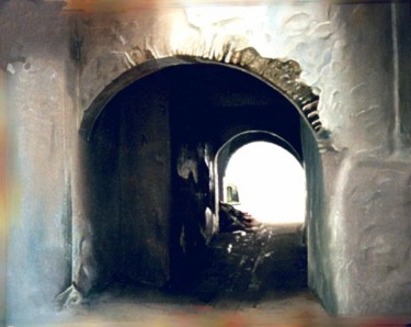 Painting titled "REFLET" by L.Edfouf, Original Artwork, Oil