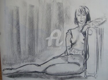 Peinture intitulée "alanguie" par Sbx, Œuvre d'art originale