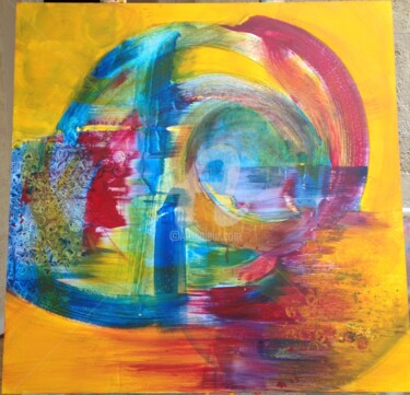 Peinture intitulée "réponse" par Sbx, Œuvre d'art originale