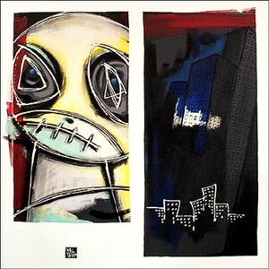 Malerei mit dem Titel "Fantomas" von Walter Sené, Original-Kunstwerk