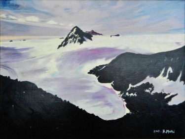 Peinture intitulée "Emergence" par Brigitte Mathé (MBL), Œuvre d'art originale, Huile Monté sur Châssis en bois