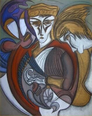 "peinture 9" başlıklı Tablo Bernard Peyroles tarafından, Orijinal sanat, Diğer