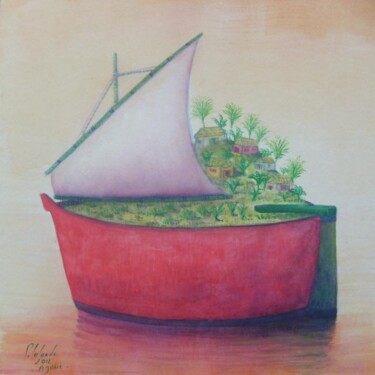 제목이 "agoué le bateaux de…"인 그림 Patrick Lalande로, 원작
