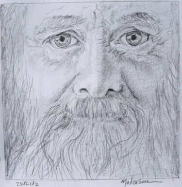 Dessin intitulée "Père Noël" par Madorssane, Œuvre d'art originale