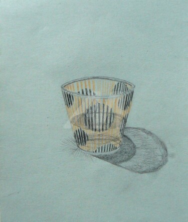 Dessin intitulée "verre 1" par Madorssane, Œuvre d'art originale, Autre