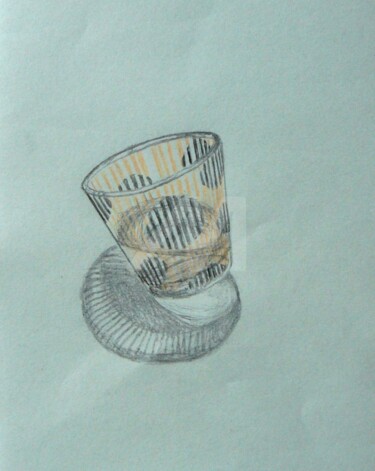 Dessin intitulée "verre 2" par Madorssane, Œuvre d'art originale, Autre