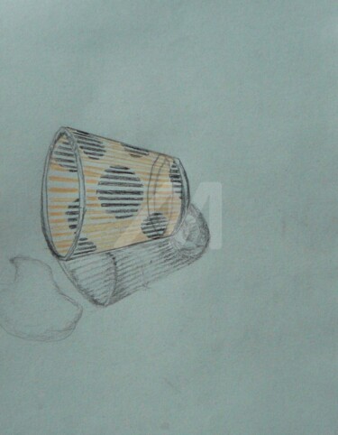 Dessin intitulée "verre 4" par Madorssane, Œuvre d'art originale, Autre