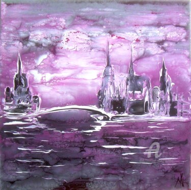Ville mauve. Purple city. Réf. 9009