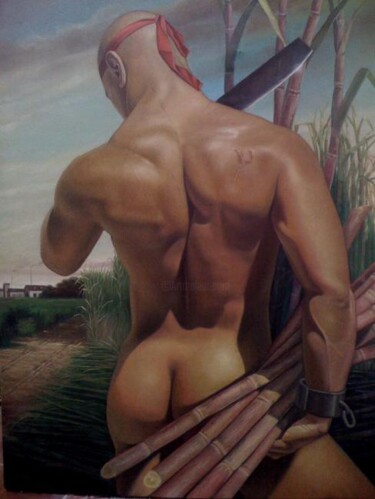 Painting titled "Oils on Canvas Nude…" by Unknown Artist, Original Artwork