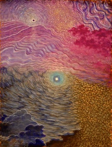 Painting titled "Eye of the beholder" by Artur Pashkov, Original Artwork, Oil