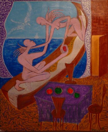 Peinture intitulée "Берегущие." par Veranika Bo, Œuvre d'art originale, Acrylique