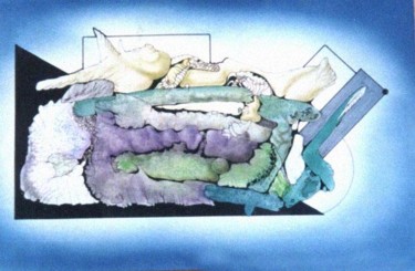 Painting titled "geo II" by L.Edfouf, Original Artwork