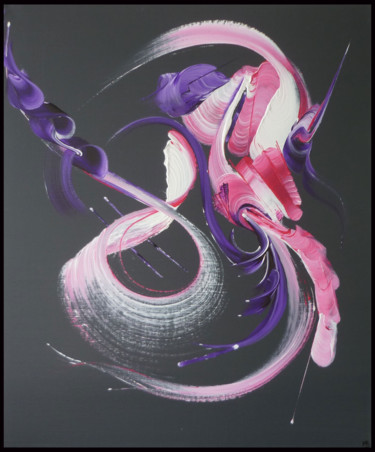 Peinture abstraite Etreinte musicale Peinture intitulée "Peinture abstraite…" par Martine Belfodil, Œuvre d'art originale, Acrylique