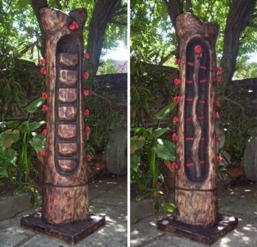 Escultura titulada "Pureza (Rehue)" por Mario Morasan, Obra de arte original