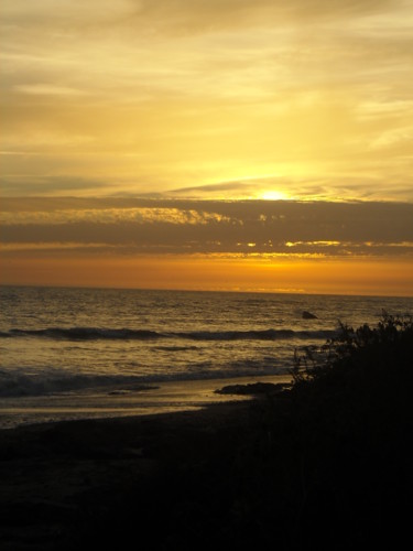 Coucher de soleil à Brétignolles sur mer - Vendée -